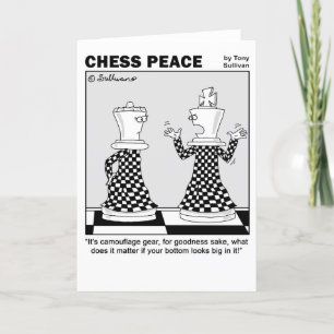 Carte Matériel de camouflage Chess Peace dessin animé