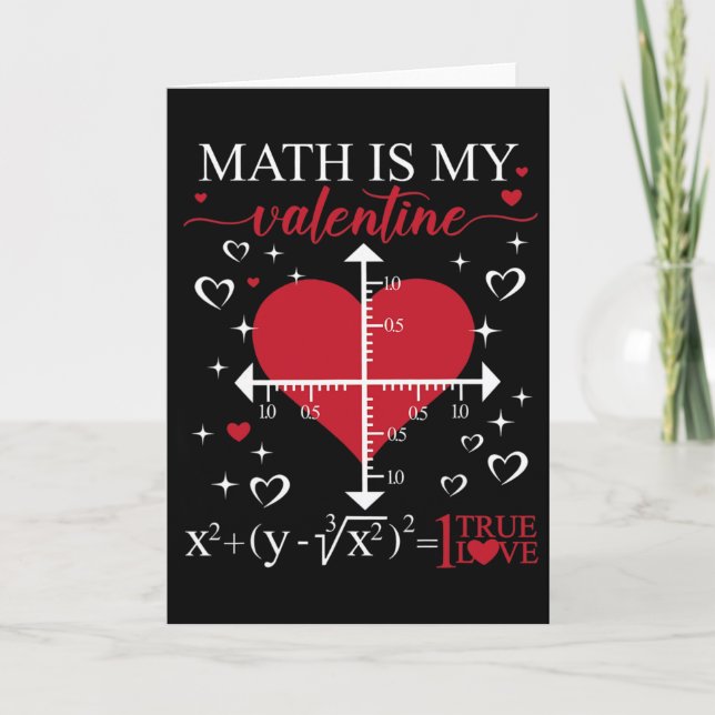 Carte Math Est Ma Saint-Valentin Géométrie Prof De Maths (Devant)