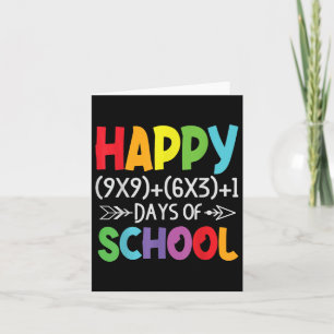 Carte Math Formula 100 Jours De Cadeaux Scolaires Enseig