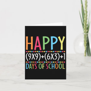 Carte Math Formula 100 Jours D'École Drôle Enseignant Ma