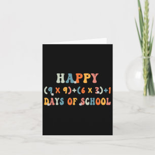 Carte Math Formula 100 Jours D'École Drôle Enseignant Ma
