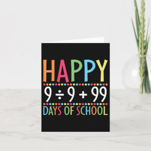 Carte Math Formula 100 Jours D'École Drôle Enseignant Ma