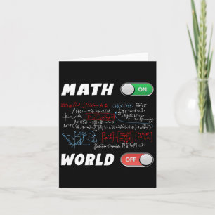 Carte Math Geeks Pi Day Math sur le monde entier