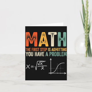 Carte Math la première étape est d'admettre avoir un pro