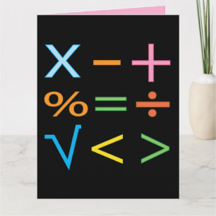 Carte Mathématiques mathématiques symbole mathématiques 