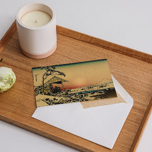 Carte matin d'hiver au Mont Fuji
