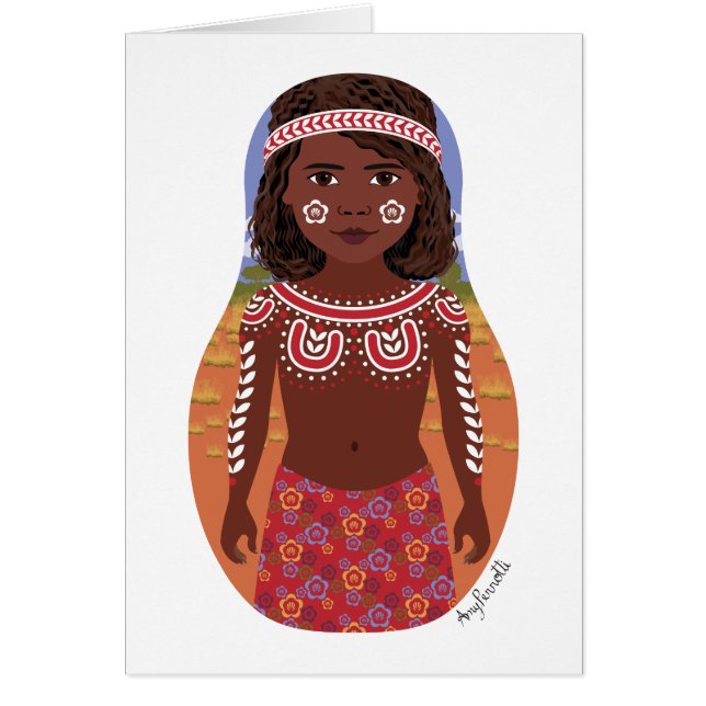 Carte Matryoshka australienne autochtone (Devant)