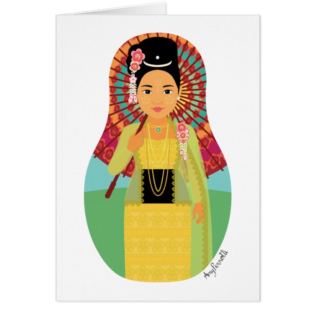 Carte Matryoshka Birmane (Devant)