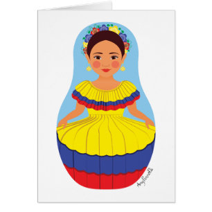 Carte Matryoshka colombienne