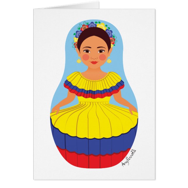 Carte Matryoshka colombienne (Devant)