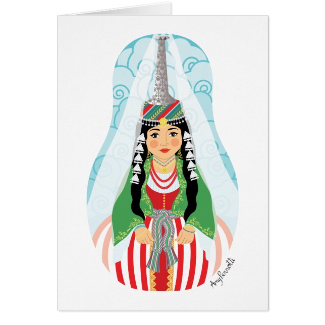 Carte Matryoshka de la haute tête libanaise (Devant)