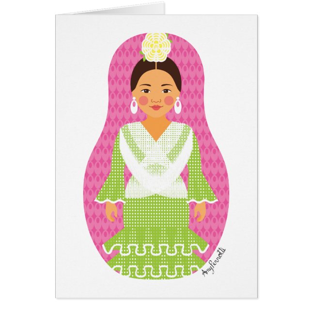 Carte Matryoshka espagnole (Devant)
