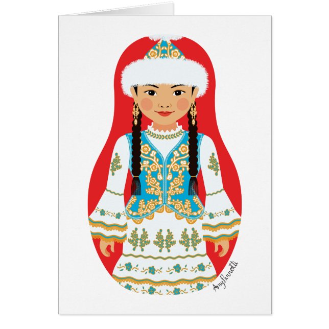 Carte Matryoshka kazakh (Devant)