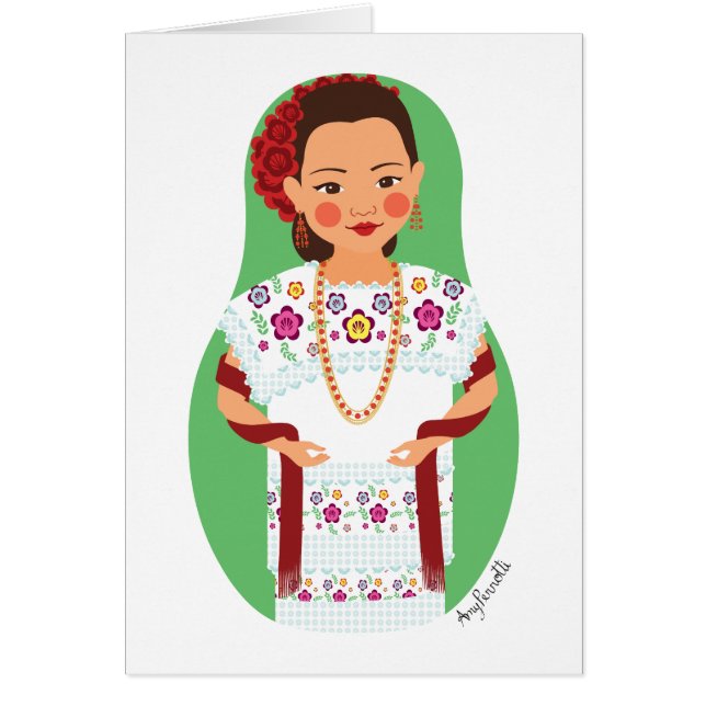 Carte Matryoshka mexicaine, Yucatan (Devant)