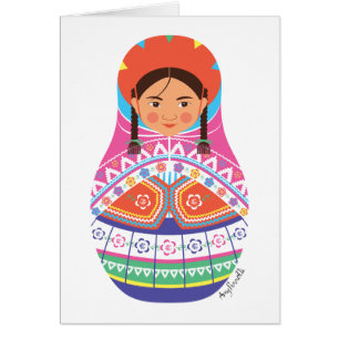 Carte matryoshka péruvienne