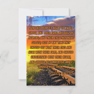 Carte Matthieu 13:15 KJV Bible Verse Pic Greeting