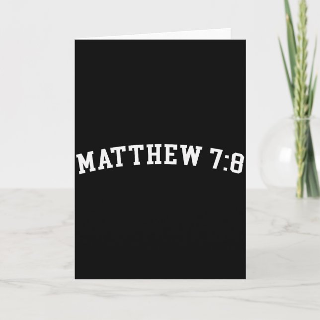 Carte Matthieu 7_8  (Devant)