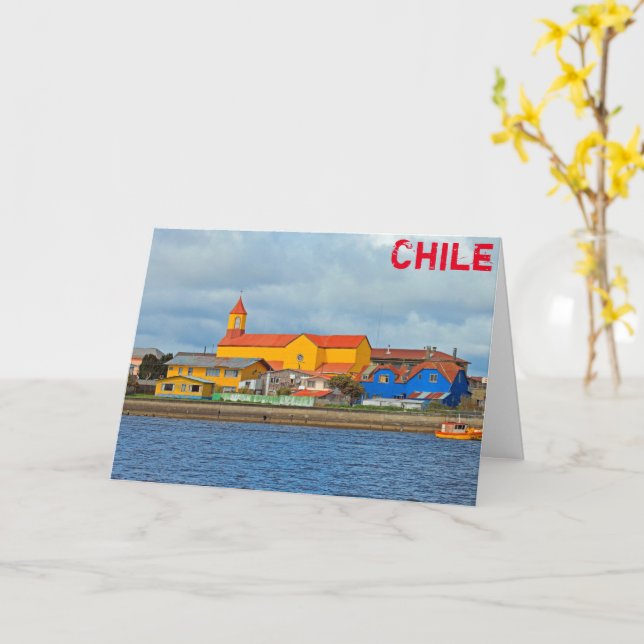 Carte Maullin, Chili (Fleur jaune)