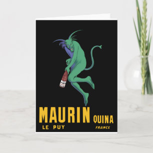 Carte Maurin Quina - Cappiello 1906 - Absinthe Apertif