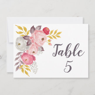 Carte Mauve Rose