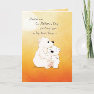 Carte Mawmaw Fête des Mères Ours Hugs pour toi