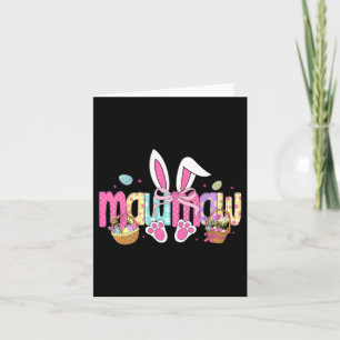 Carte Mawmaw Nœud Oreilles de Lapin de Pâques