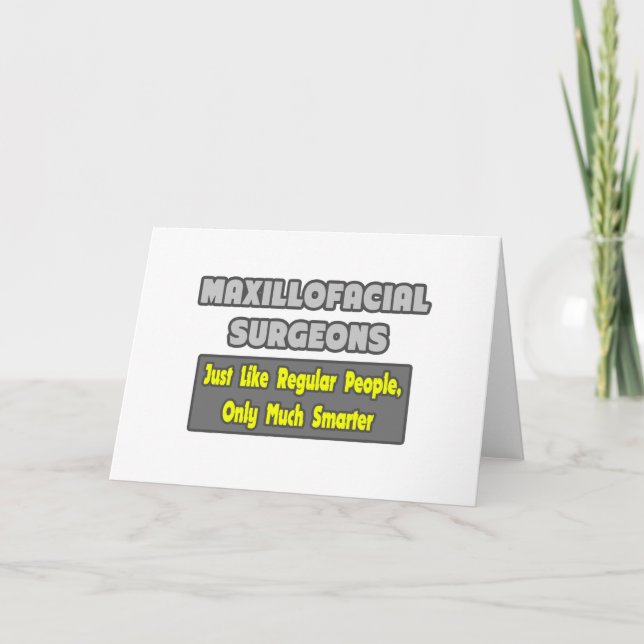 Carte Maxillofacial Surgeons. (Devant)