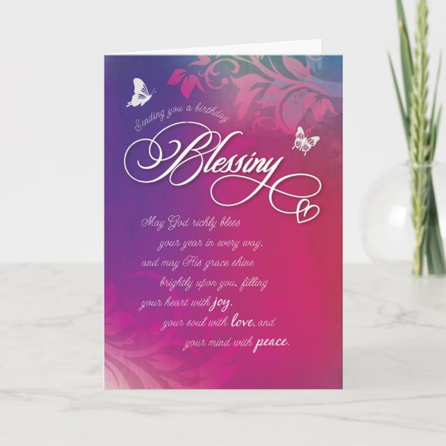 Carte May God Richly Bless Your Year à Every Way (Devant)