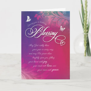 Carte May God Richly Bless Your Year à Every Way