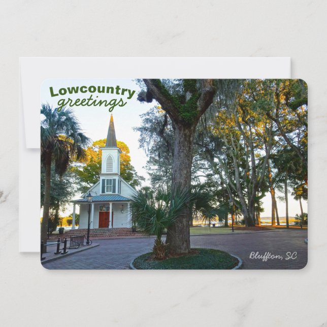 Carte May River Chapelle Palmetto Bluff Bluffton SC (Devant)