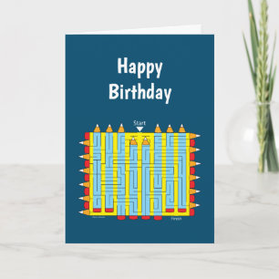 Carte Maze crayon
