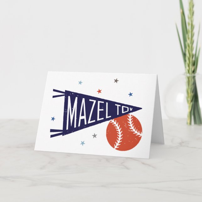 Carte Mazel Tov Baseball (Devant)