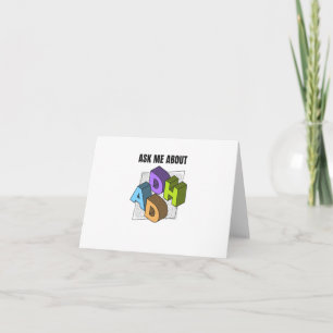 Carte Me demander sur ADHD