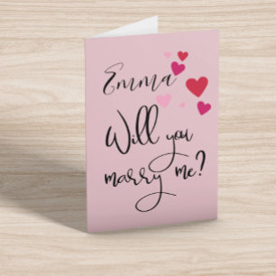Carte Me Marierez-Vous Une Proposition Mariage Personnal