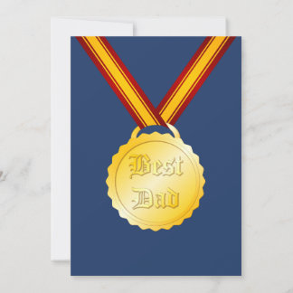 Carte Médaille du meilleur papa Fête du Père