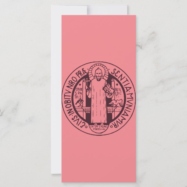 Carte Médaille Saint Benoît (Devant)