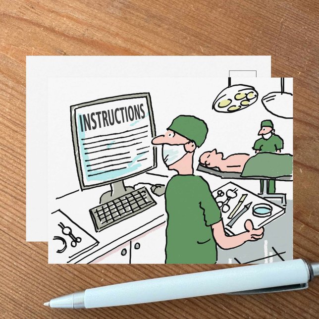 Carte Médicale amusante - Instructions pour les ch (Créateur téléchargé)