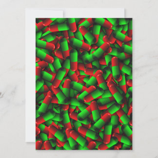 Carte médicaments pour pilules rouges