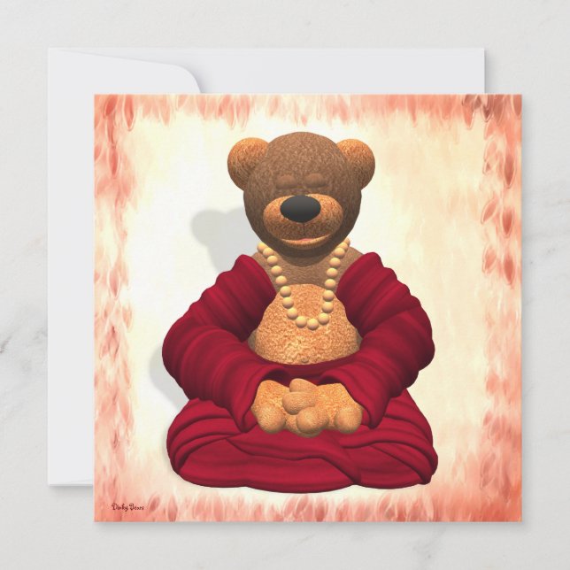 Carte Méditer l'ours de Bouddha (Devant)