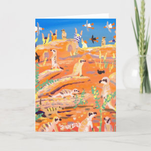 Carte Meerkats d'art de tinctorial de John