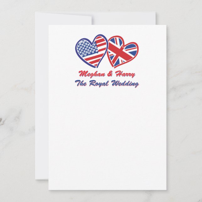 Carte Meghan et le Mariage royal de Harry (Devant)