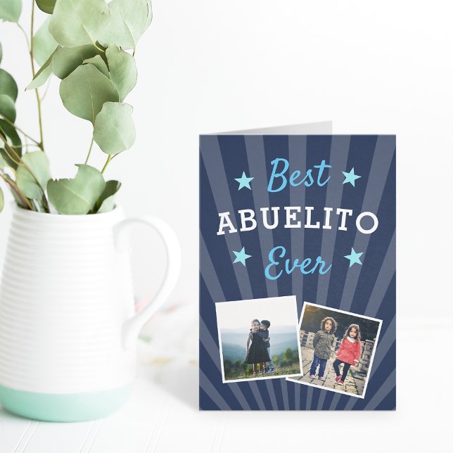 Carte Meilleur Abuelito | Photo Fête des pères (Créateur téléchargé)