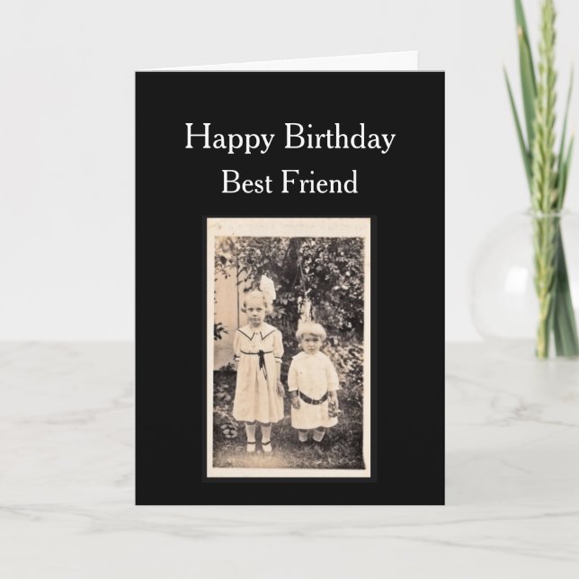 Carte Meilleur Ami Anniversaire avec votre photo (Devant)