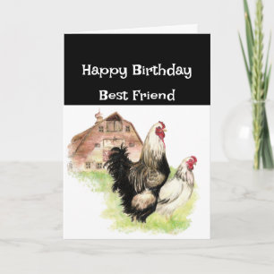 Carte Meilleur Ami Anniversaire Drôle Poulets