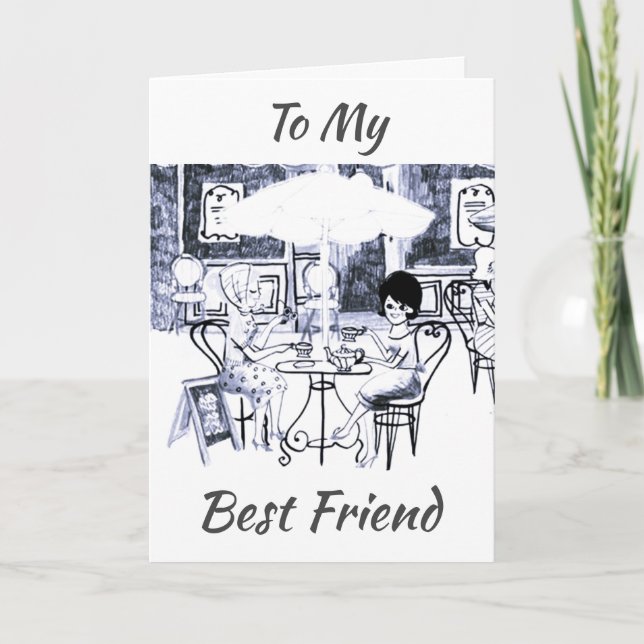 CARTE **MEILLEUR AMI** FÊTONS NOTRE "ANNIVERSAIRE" (Devant)