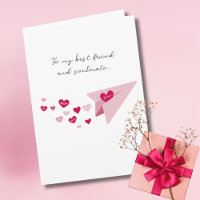 Meilleur Ami & Soulmate, Papier Rose Avion &Photo