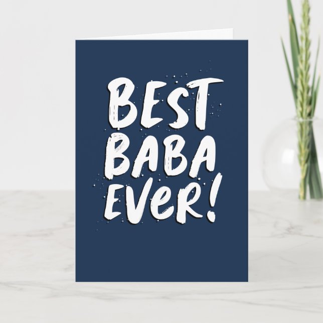 Carte Meilleur Baba Ever fun marine moderne Fête des pèr (Devant)