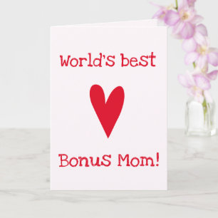 Carte Meilleur Bonus Maman du monde !   Fête des Mères d
