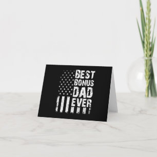 Carte Meilleur Bonus Papa jamais drapeau américain