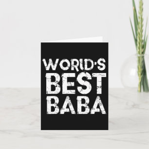 Carte Meilleur cadeau de Fête des pères Baba Monde Papa